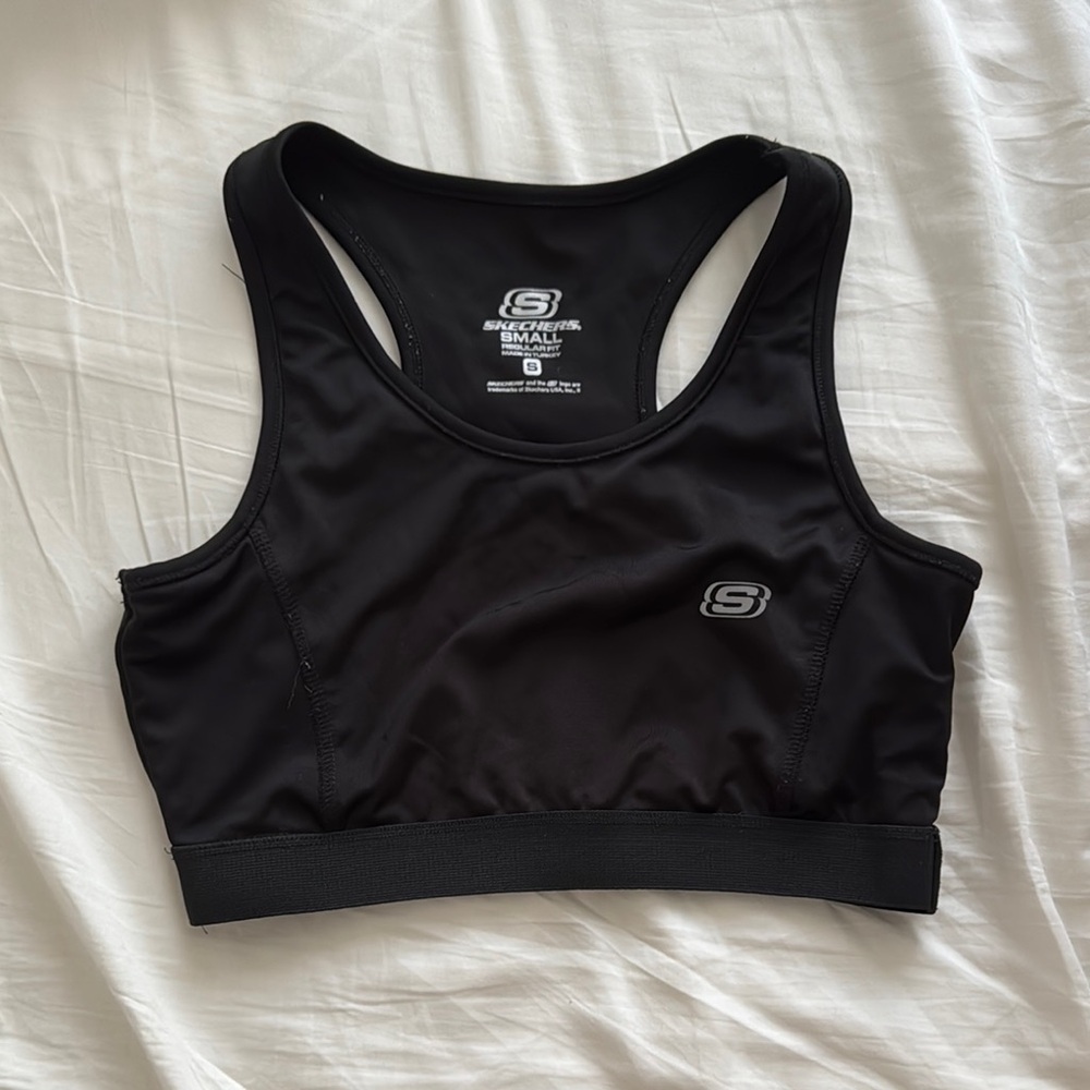 Skechers Black Racerback Sports Bra Intimates